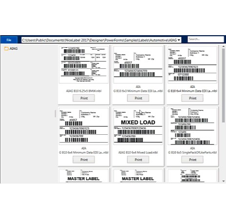 NiceLabel PowerForms